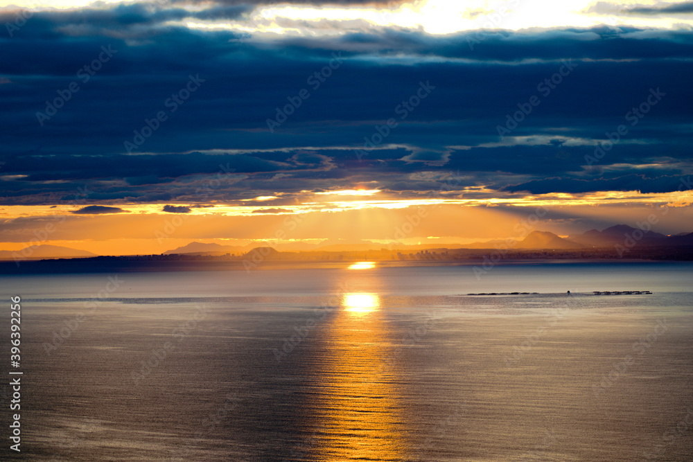 Obraz premium Atardecer Benidorm