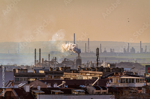 oil refinery factory