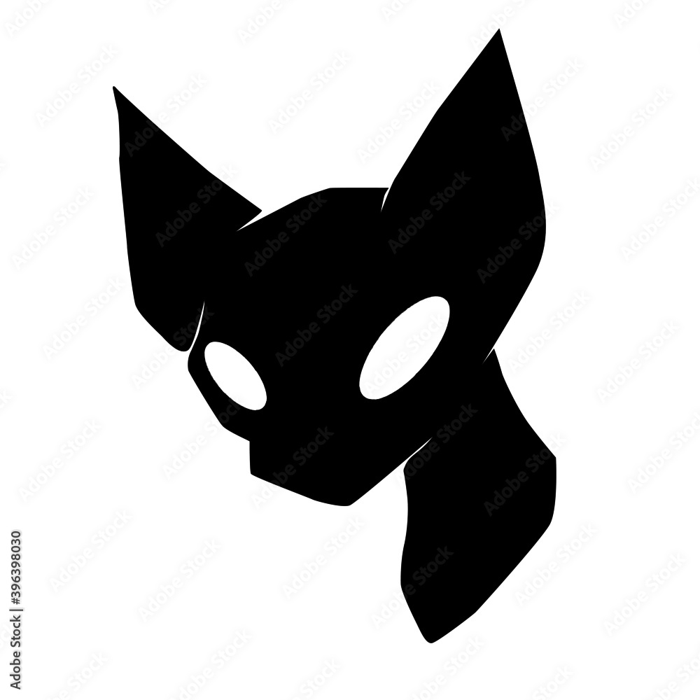 Obraz premium black cat head