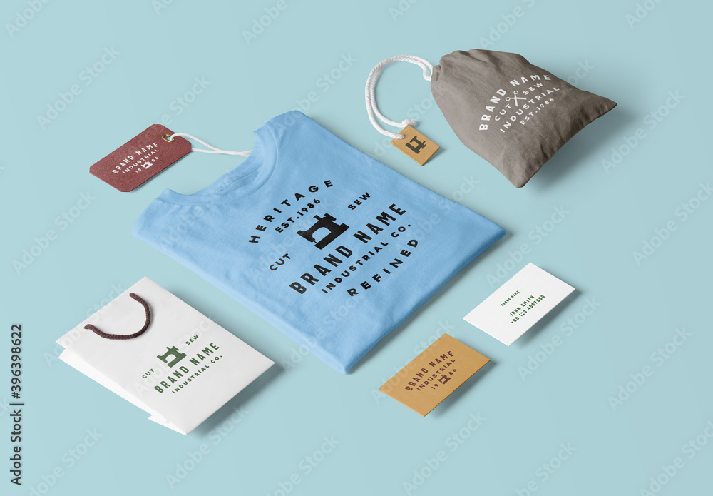 T-Shirt and Bag Mockups Stock Template | Adobe Stock