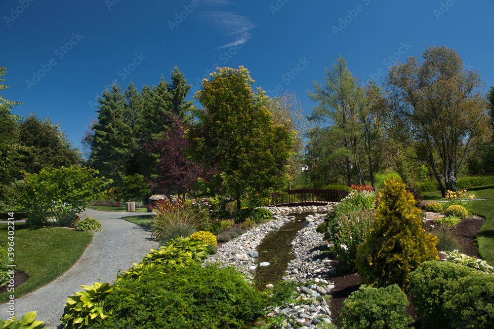 Lovely Garden at Rouyn ( Quebec ) With Footpath