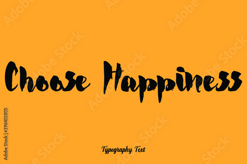 Handwritten Bold Font Typography Text Food Quote
on Yellow Background