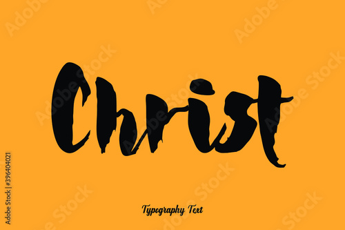 Handwritten Bold Font Typography Text Food Quote
on Yellow Background