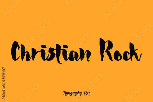Handwritten Bold Font Typography Text Food Quote
on Yellow Background