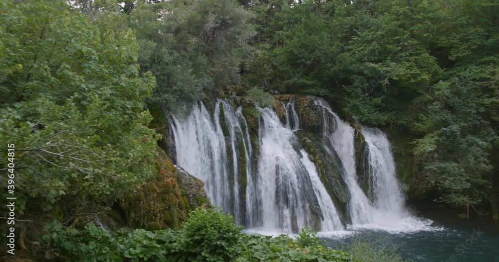 Waterfall in Martin Brod on the Una River, Bosnia and Herzegovina Waterfall in Martin Brod on the Una River, Bosnia and Herzegovina