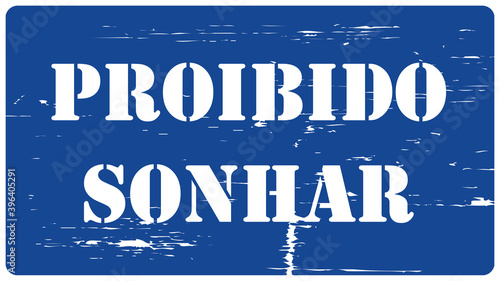 Konstfotografi Mensagem - proibido sonhar