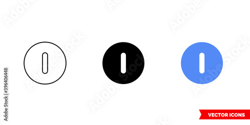Hibernate icon of 3 types color, black and white, outline. Isolated vector sign symbol.