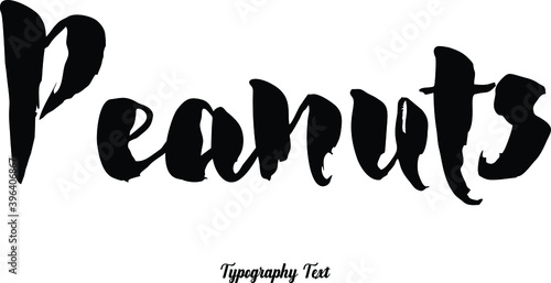 Peanuts Handwritten Font Typography Text Food Quote
