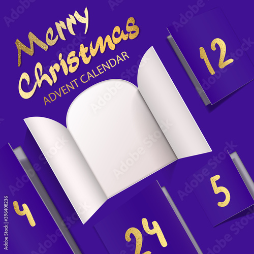  Christmas advent calendar door opening