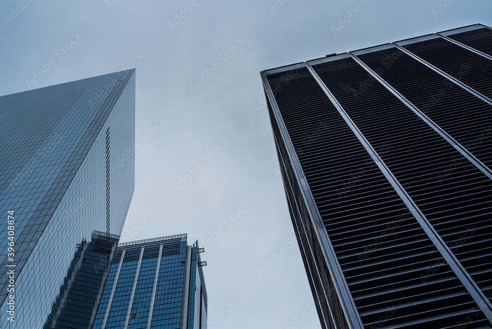 Modern office building with sky, New York City, USA Modern office building with sky, New York City, USA