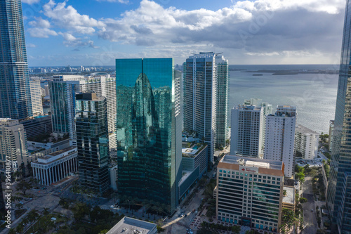 Slika na platnu Skyline Near Brickell Avenue and Downtown Miami