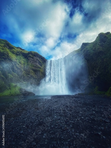 Fototapeta Naklejka Na Ścianę i Meble -  Skogafoss Powerful Waterfall, Iceland