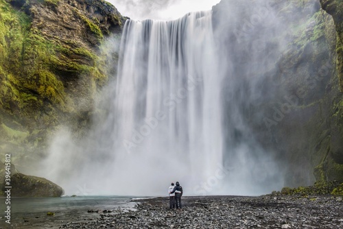 Skogafoss Powerful Waterfall  Iceland