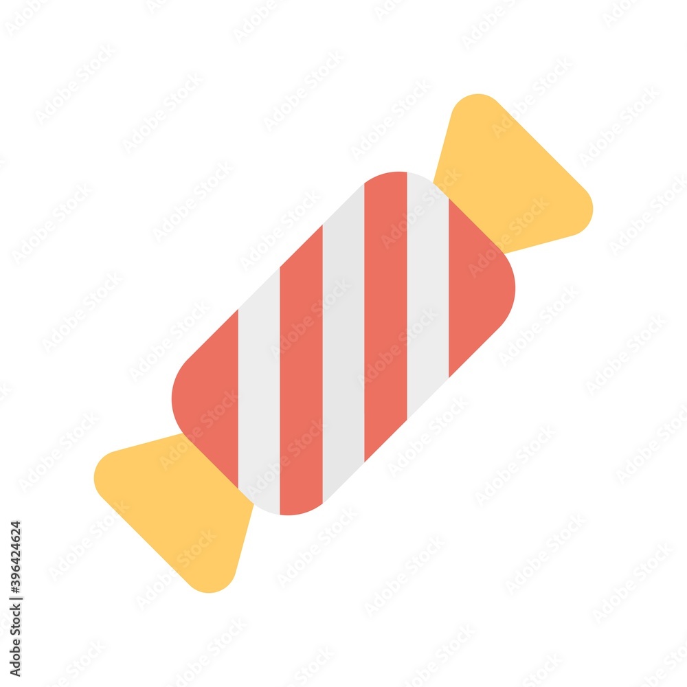 Christmas candy icon. Flat vector illustration Christmas candy icon. Flat vector illustration