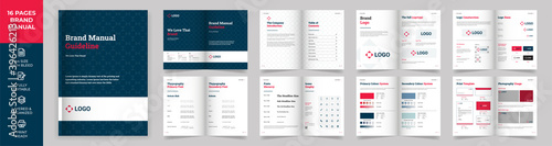 Brand Manual Template, Simple style and modern layout Brand Style , Brand Book, Brand Identity, Brand Guideline, Guide Book photo