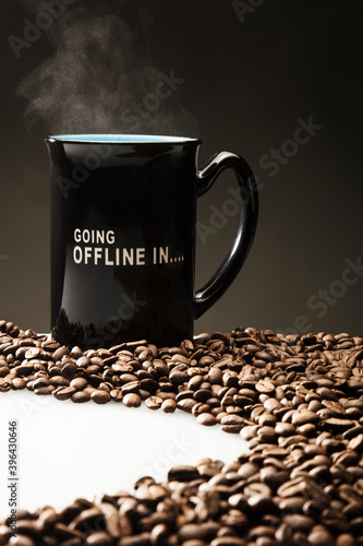 Obraz na płótnie Going offline coffee cup