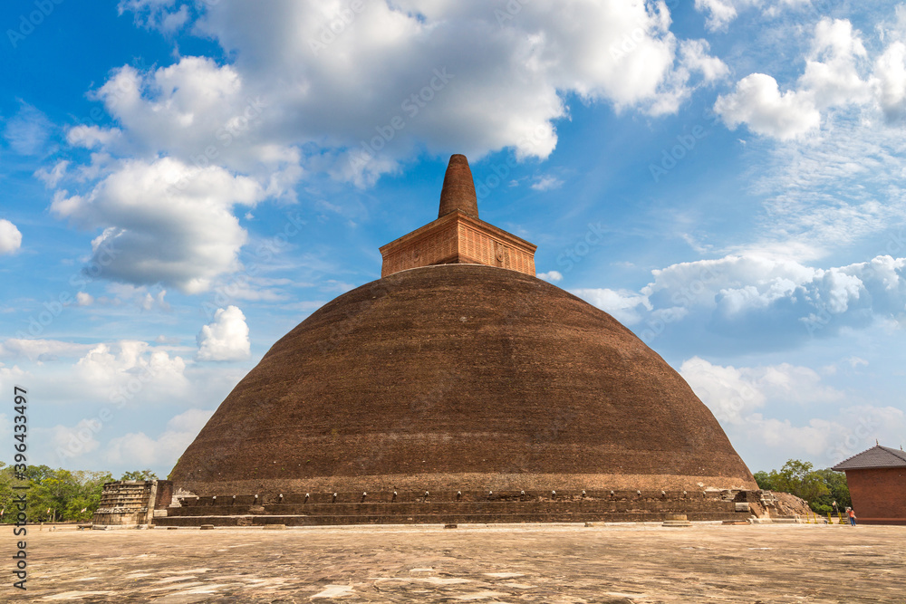 Abhayagiri stupa in Sri Lanka