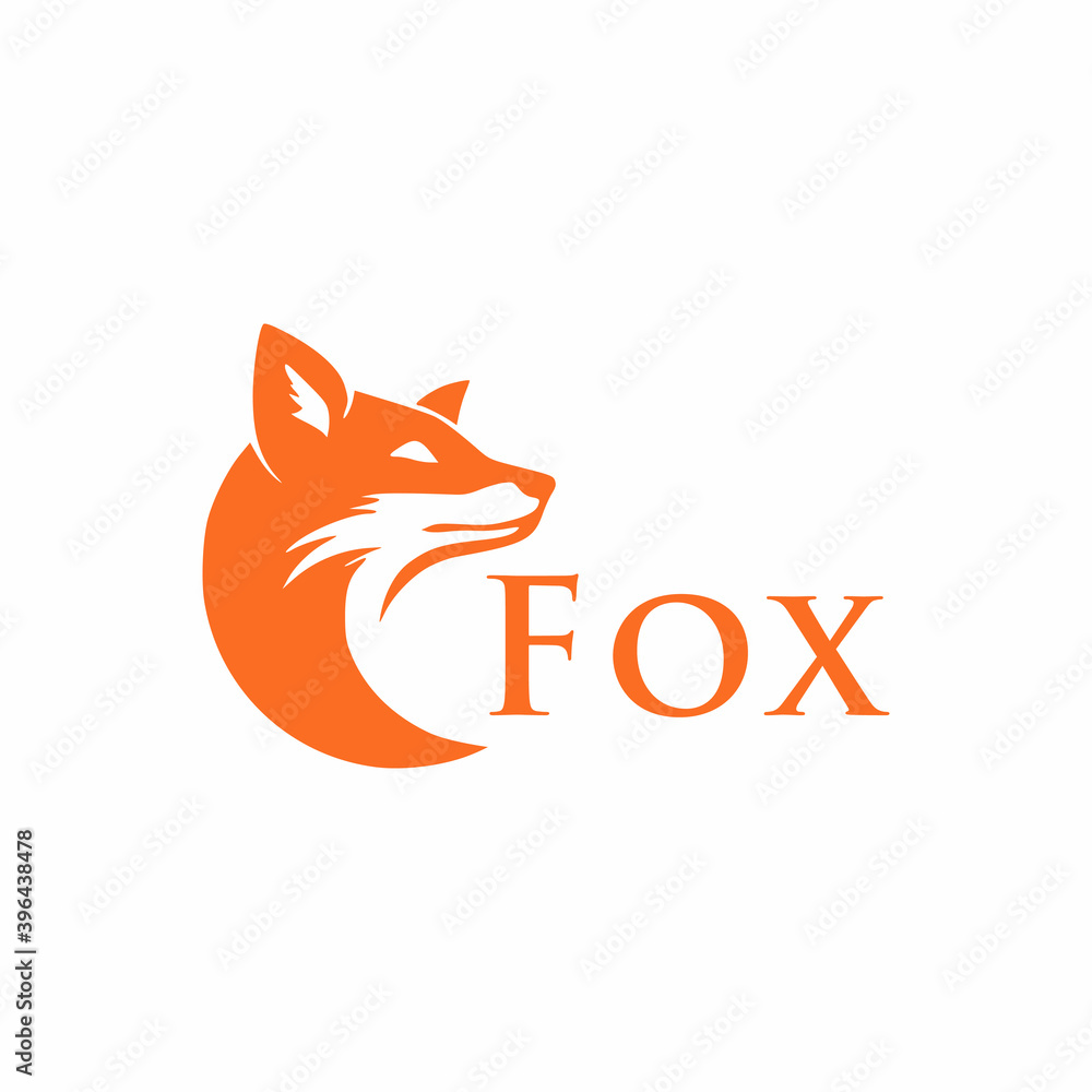 Fox logo design template vector Fox logo design template vector