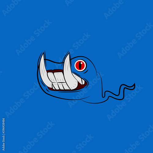 tadpole laughing out loud, streetwear or t-shirt design