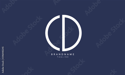Alphabet letters Initials Monogram logo CD, DC, C and D