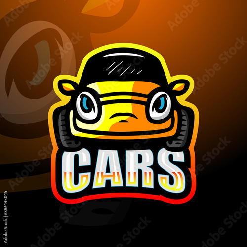 Car mascot logo esport gaming