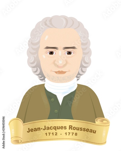 ルソー Rousseau イラスト 社会契約説 歴史上の人物 世界 世界史 photo