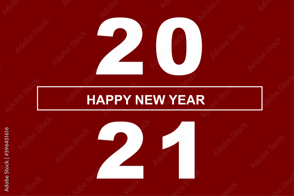 2021 Happy New Year banner template design for brochure, poster, banner, social media post. solid color, isolated, clean background 2021 Happy New Year banner template design for brochure, poster, banner, social media post. solid color, isolated, clean background
