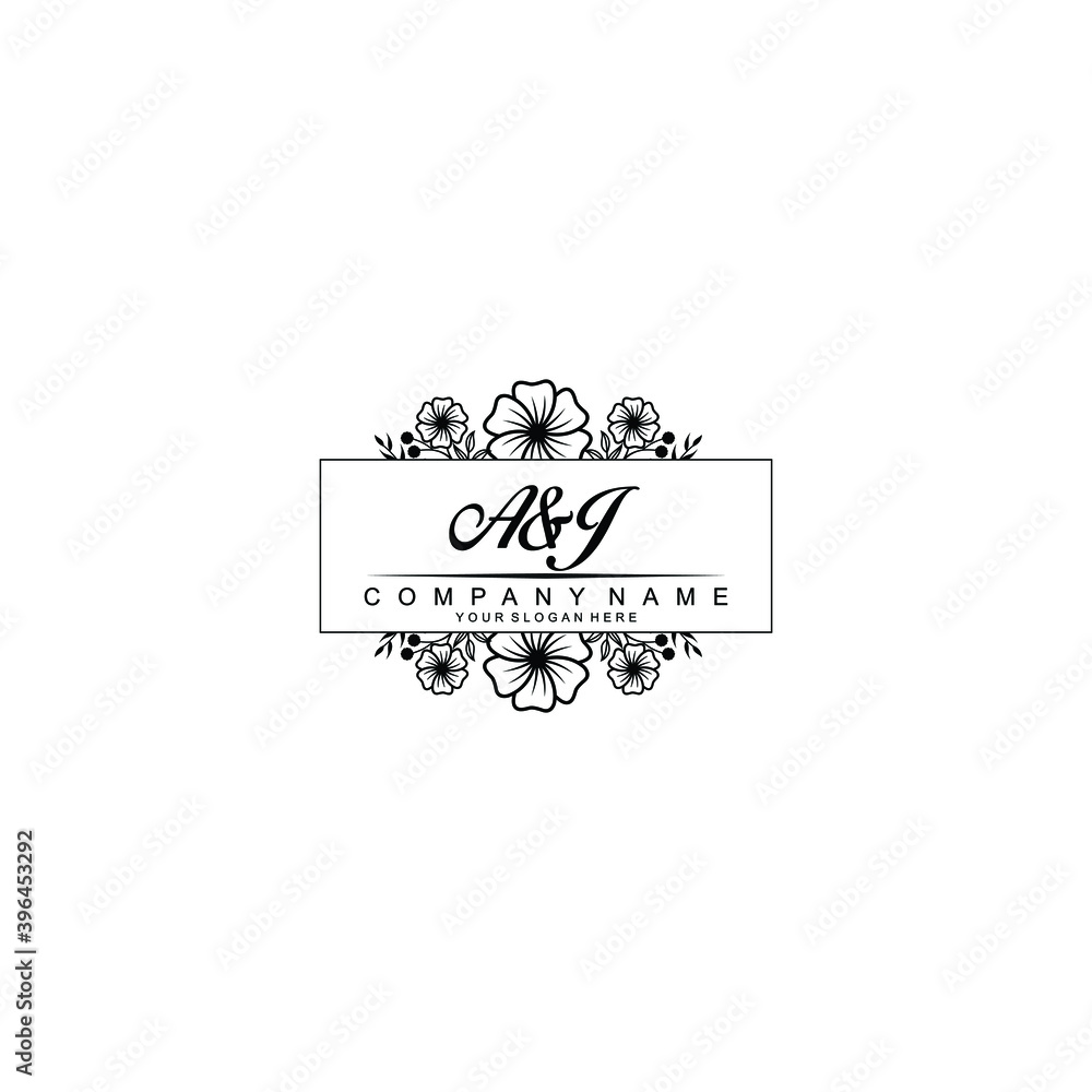 Initial AJ Handwriting, Wedding Monogram Logo Design, Modern Minimalistic and Floral templates for Invitation cards Initial AJ Handwriting, Wedding Monogram Logo Design, Modern Minimalistic and Floral templates for Invitation cards