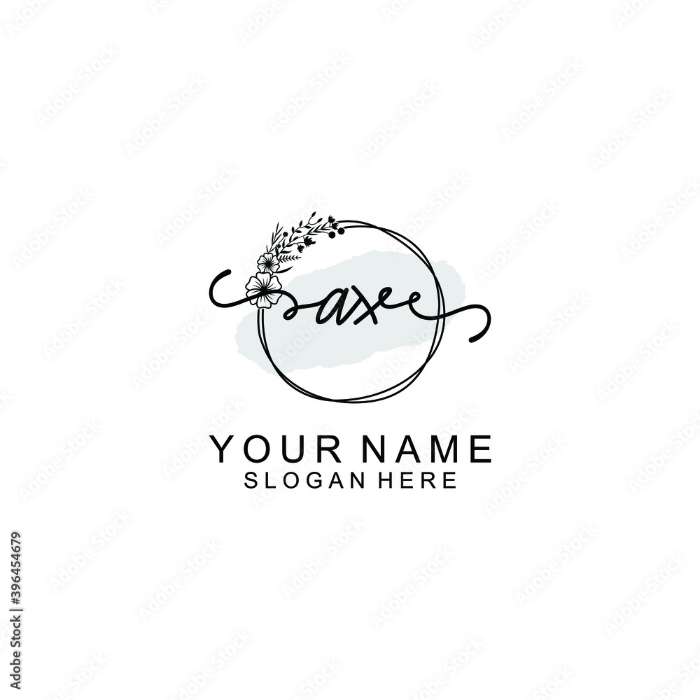 Initial AX Handwriting, Wedding Monogram Logo Design, Modern Minimalistic and Floral templates for Invitation cards Initial AX Handwriting, Wedding Monogram Logo Design, Modern Minimalistic and Floral templates for Invitation cards