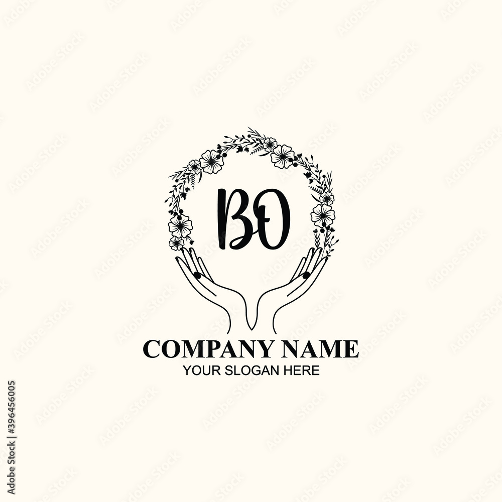 Initial BO Handwriting, Wedding Monogram Logo Design, Modern Minimalistic and Floral templates for Invitation cards Initial BO Handwriting, Wedding Monogram Logo Design, Modern Minimalistic and Floral templates for Invitation cards