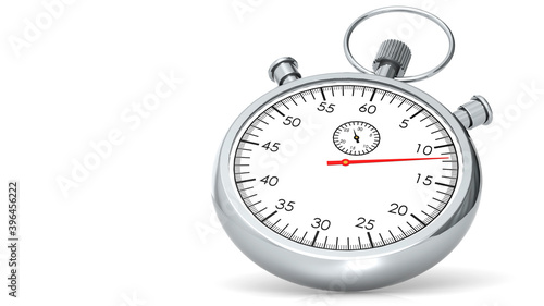 Classic stopwatch isolated on white background