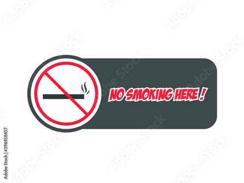 No smoking here sign vector good for sign or sticker