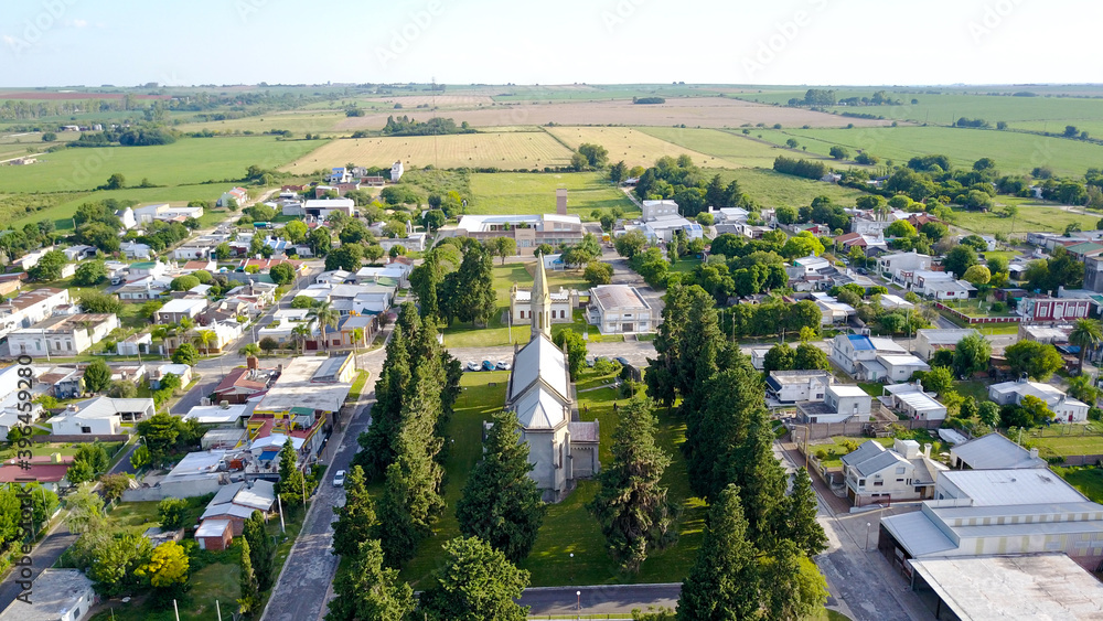 vista aerea de un pueblo aldea