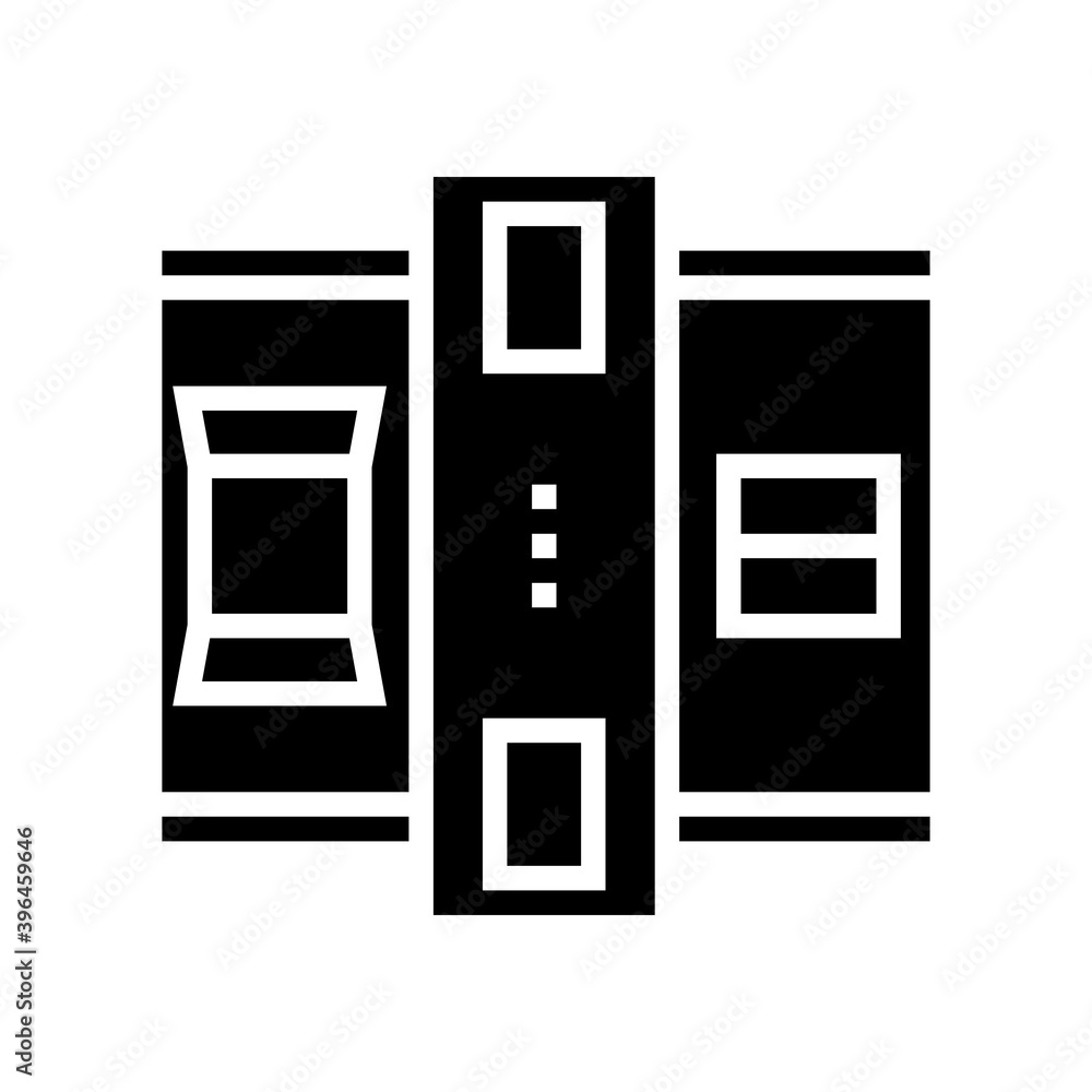 machine for closed boxes glyph icon vector. machine for closed boxes sign. isolated contour symbol black illustration machine for closed boxes glyph icon vector. machine for closed boxes sign. isolated contour symbol black illustration