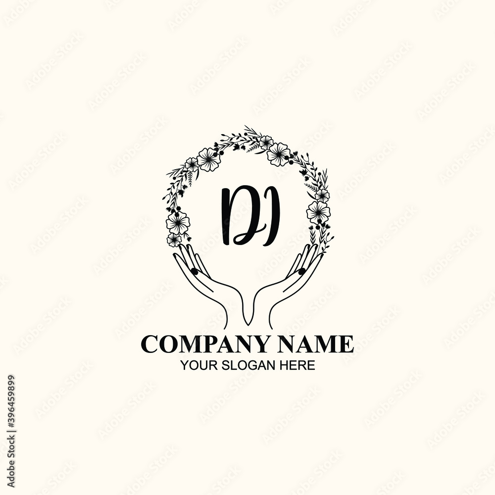 Initial DI Handwriting, Wedding Monogram Logo Design, Modern Minimalistic and Floral templates for Invitation cards Initial DI Handwriting, Wedding Monogram Logo Design, Modern Minimalistic and Floral templates for Invitation cards