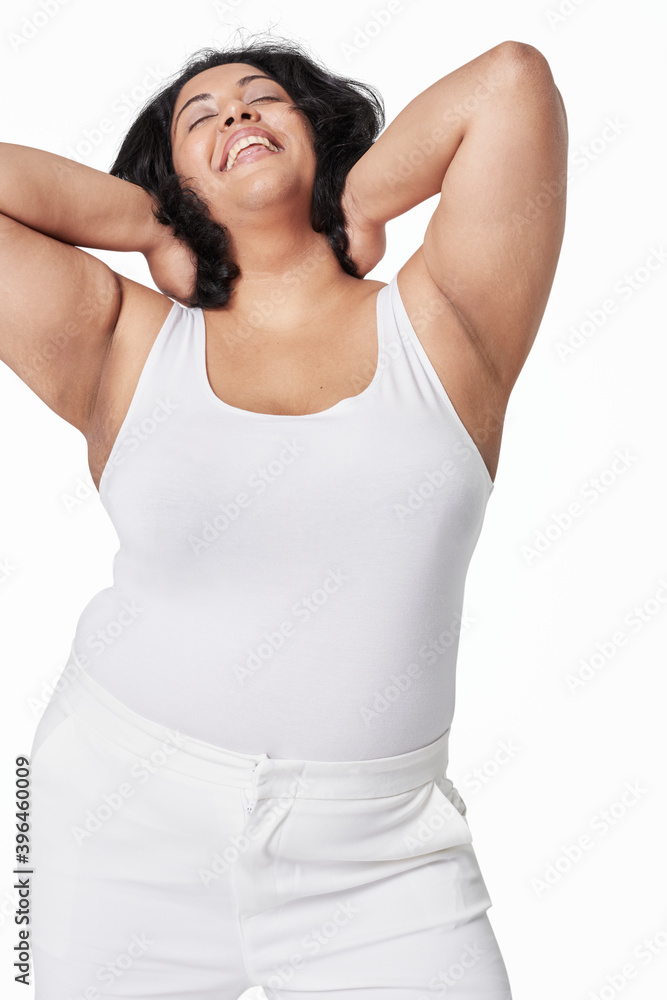 Body positivity curvy woman sportswear outfit Body positivity curvy woman sportswear outfit