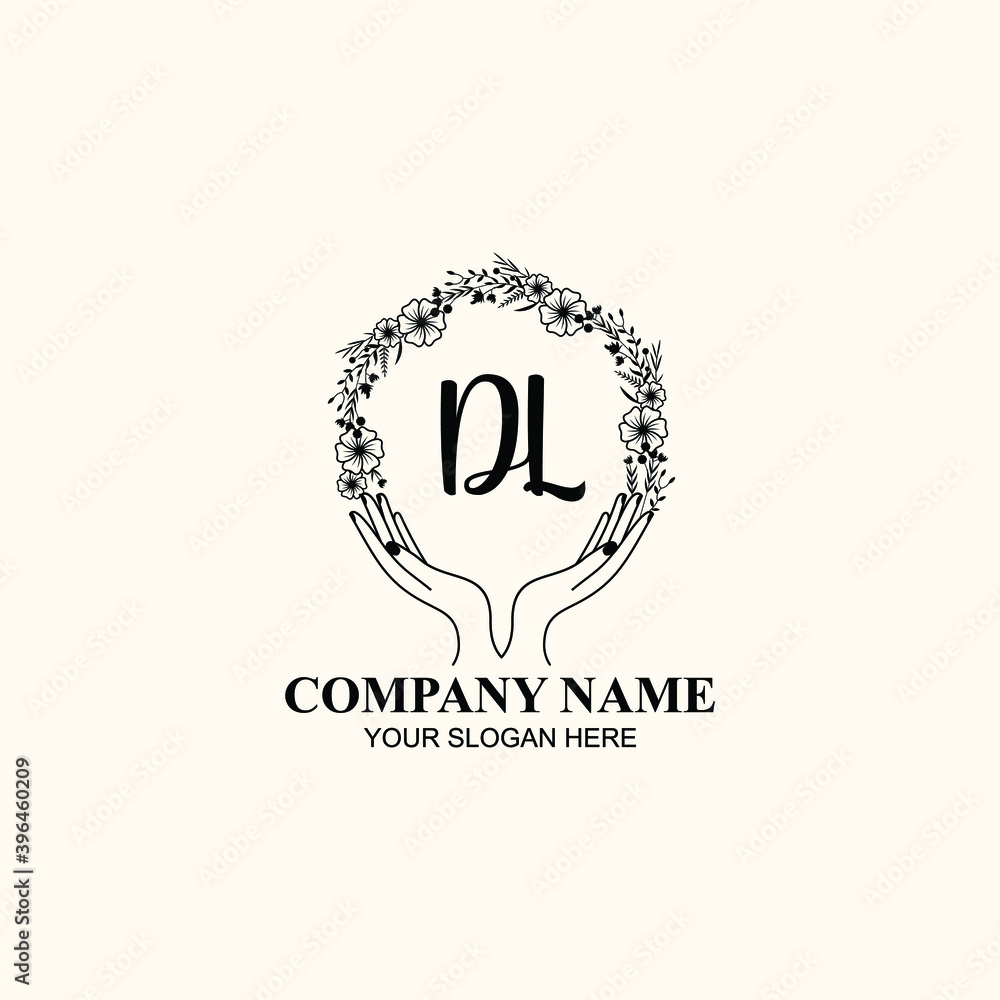Initial DL Handwriting, Wedding Monogram Logo Design, Modern Minimalistic and Floral templates for Invitation cards Initial DL Handwriting, Wedding Monogram Logo Design, Modern Minimalistic and Floral templates for Invitation cards
