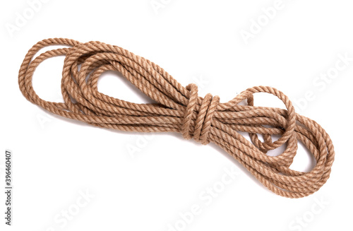 Jgute rope isolated on white background
