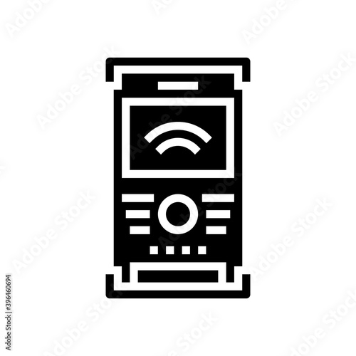 field controller glyph icon vector. field controller sign. isolated contour symbol black illustration