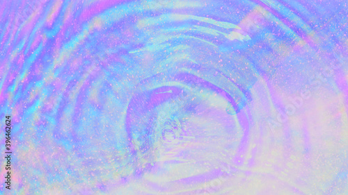 Holographic purple water ripple background