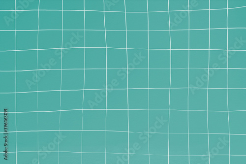 Turquoise distorted geometric square tile texture background