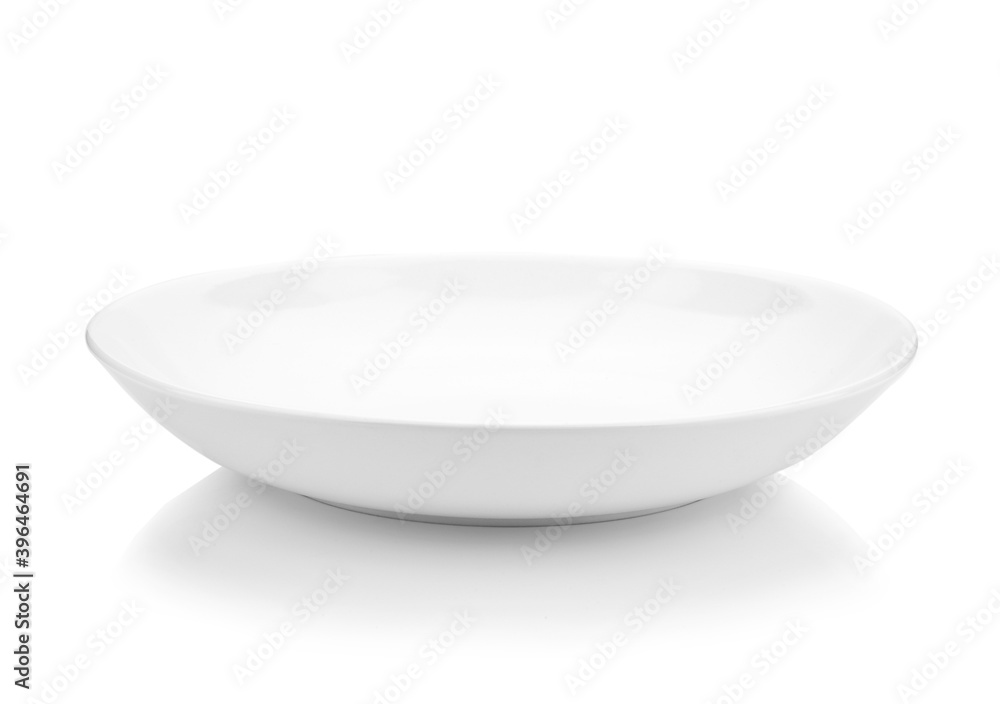 Empty plate isolated on a white background. Empty plate isolated on a white background.