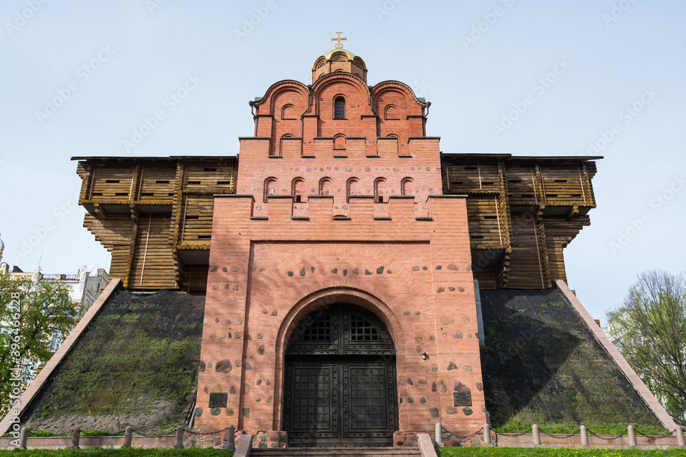 The Golden Gates of Kyiv,the main gate in the 11th century fortifications of Kyiv, the capital