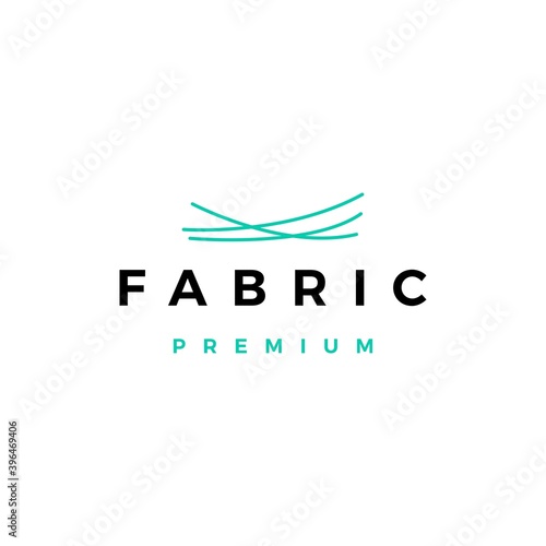 fabric logo vector icon illustration