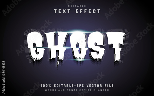 Editable ghost text effect
