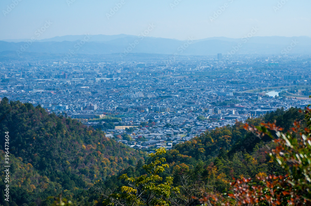 高雄ドライブウェイからの京都市街眺望
