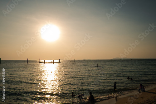 Photo of the famous Thailand sea beach called Koh larn Pattaya city Thailand © Chatchawarn
