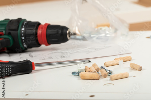 Wallpaper Mural Carpenter tools Torontodigital.ca