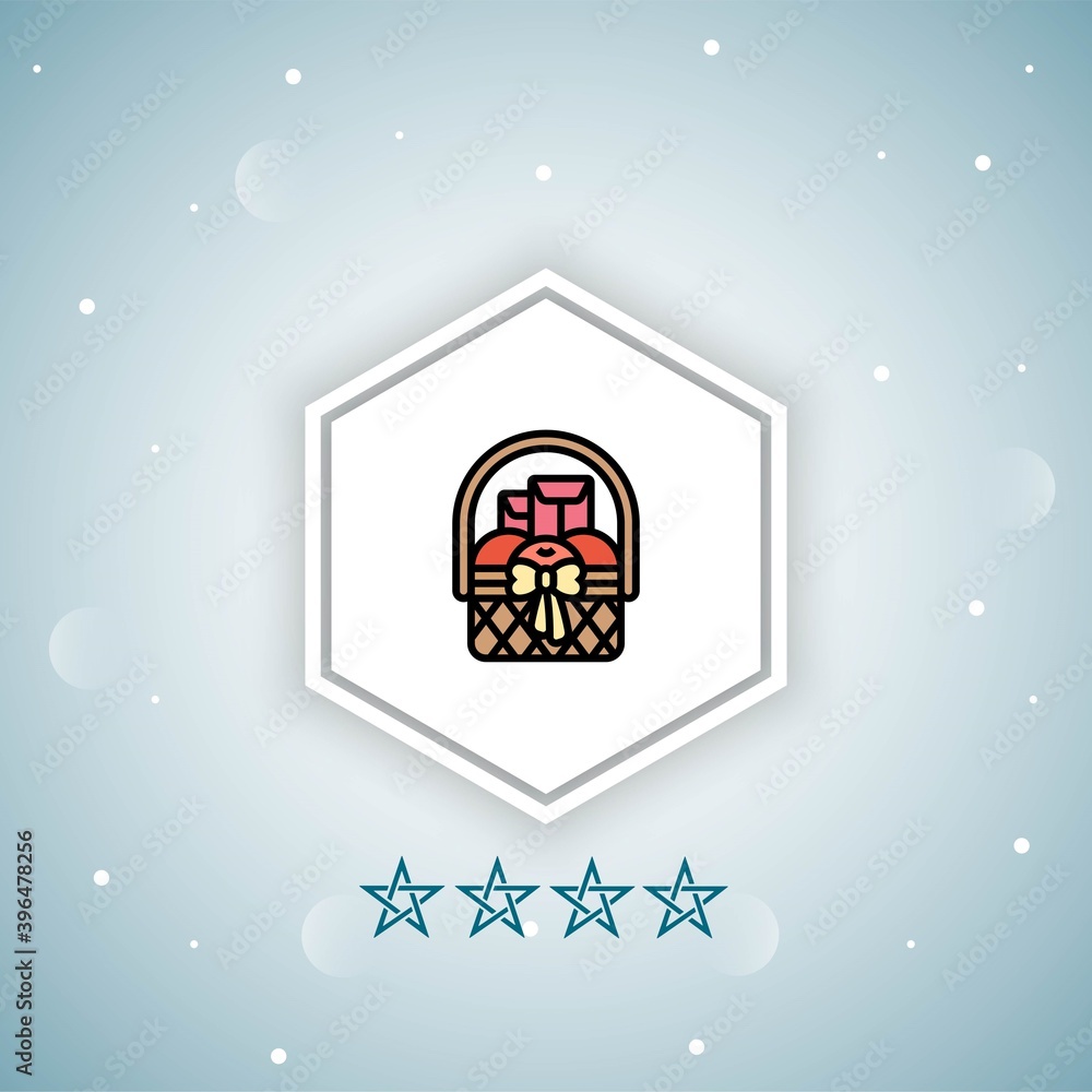 basket vector icon modern basket vector icon modern