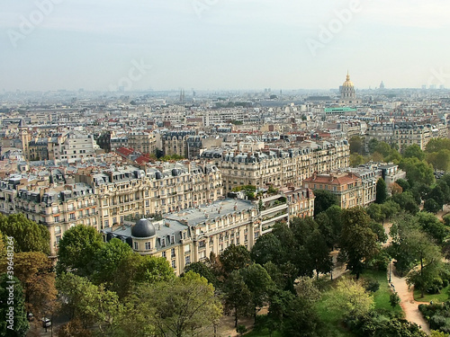View of Paris from above, France